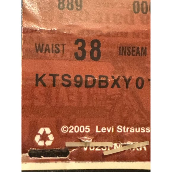 Levi's Y2K loose straight carpenter jeans 2005 new with tags 38 x 32 - Picture 7 of 7